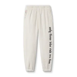 0692. Sherpa Recovery Sweats - Ivory Cream/Black