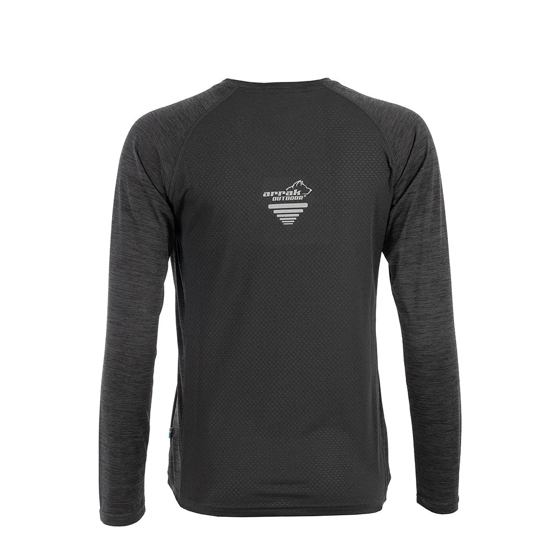 Action Training Long Sleeve Top Woman (Black-Mélange)