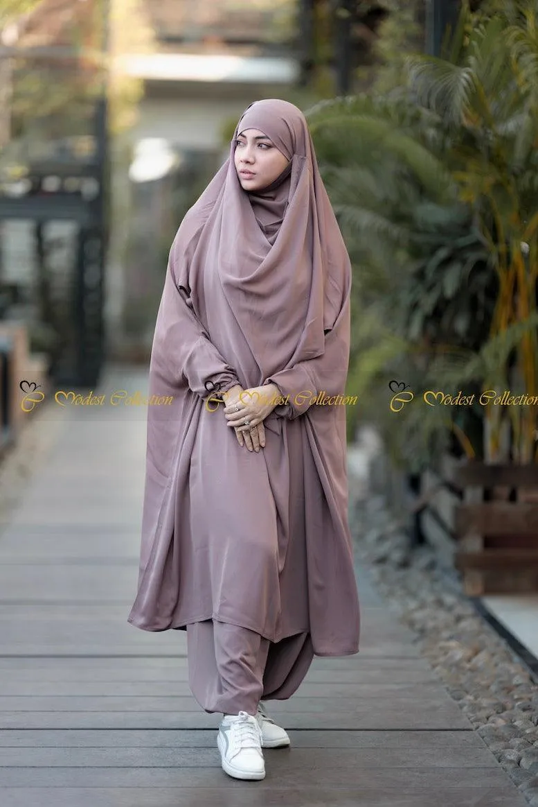 Amaya Niqab attached Jilbab Umber