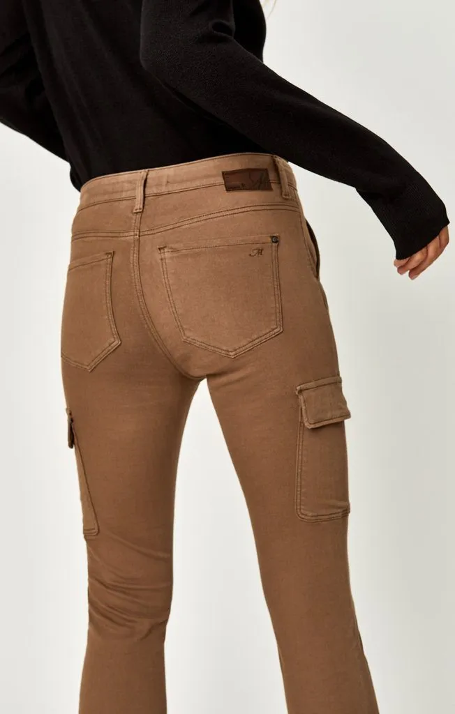 ARINA SKINNY CARGO IN KHAKI TWILL