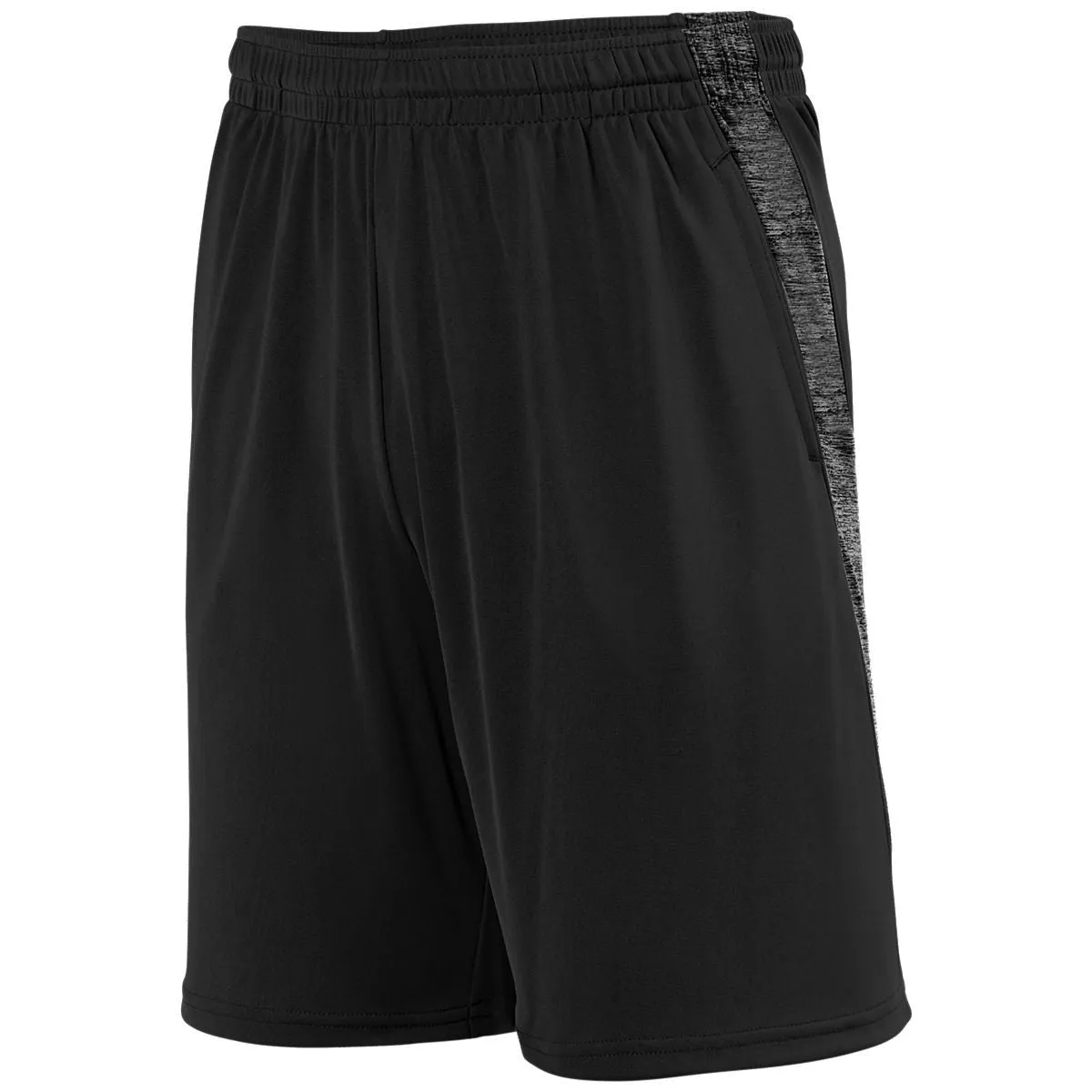 Augusta Sportswear Intensify Black Heather Training Shorts