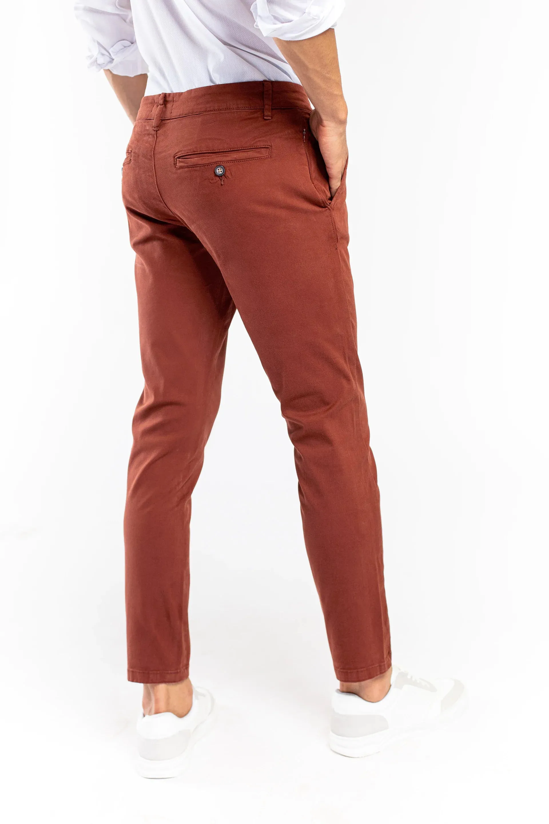 Basic Maroon Chinos