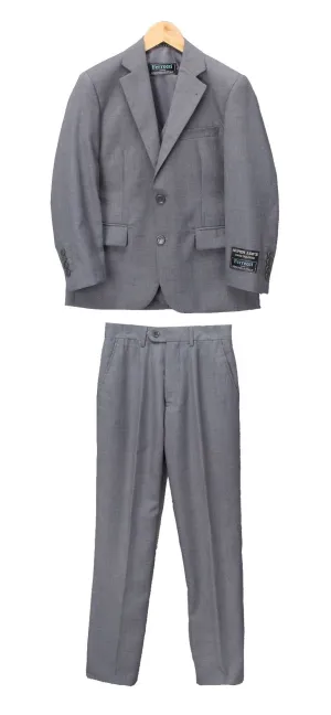 Boys Premium Medium Grey 2 piece Suit