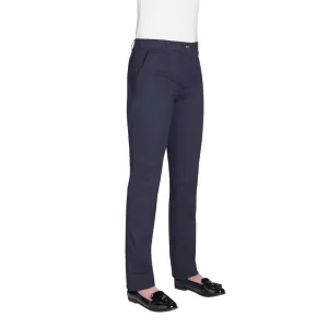 Brook Taverner Womens Houston Slim Leg Chinos Navy Size 16