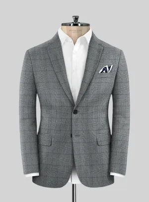 Caccioppoli Alnar Glen Gray Wool Jacket