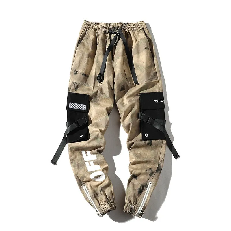 Camouflage Cotton Cargo with Patched Pocket Style Men Streetwear Pant