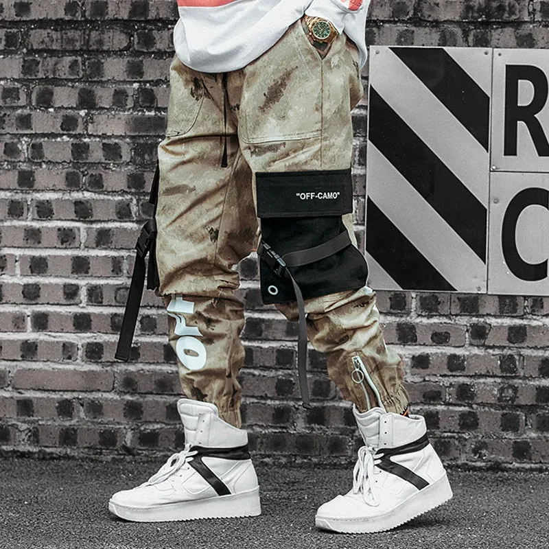 Camouflage Cotton Cargo with Patched Pocket Style Men Streetwear Pant