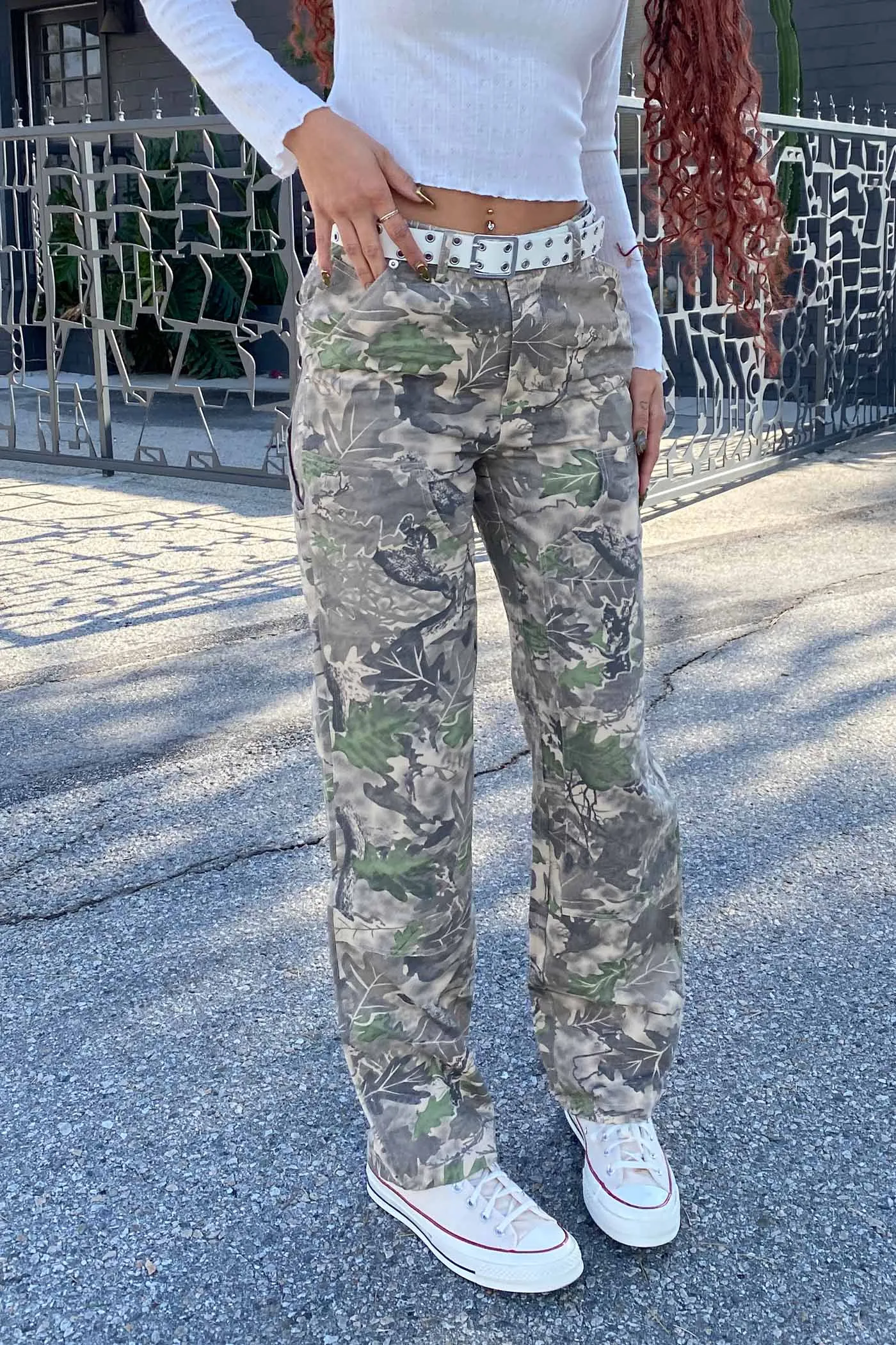 Cargo Camo Wide Leg Pants