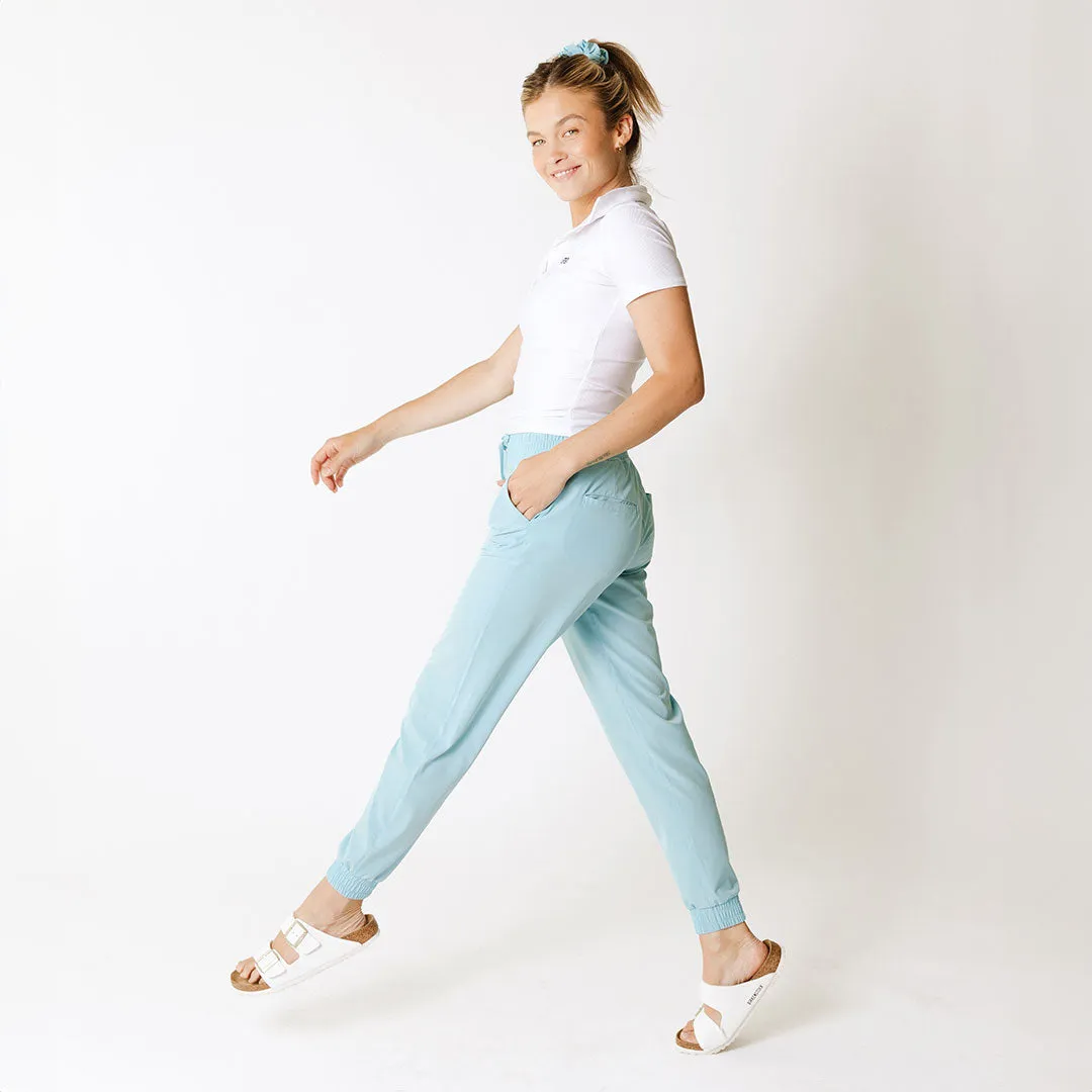 Destination Joggers, Aqua Blue