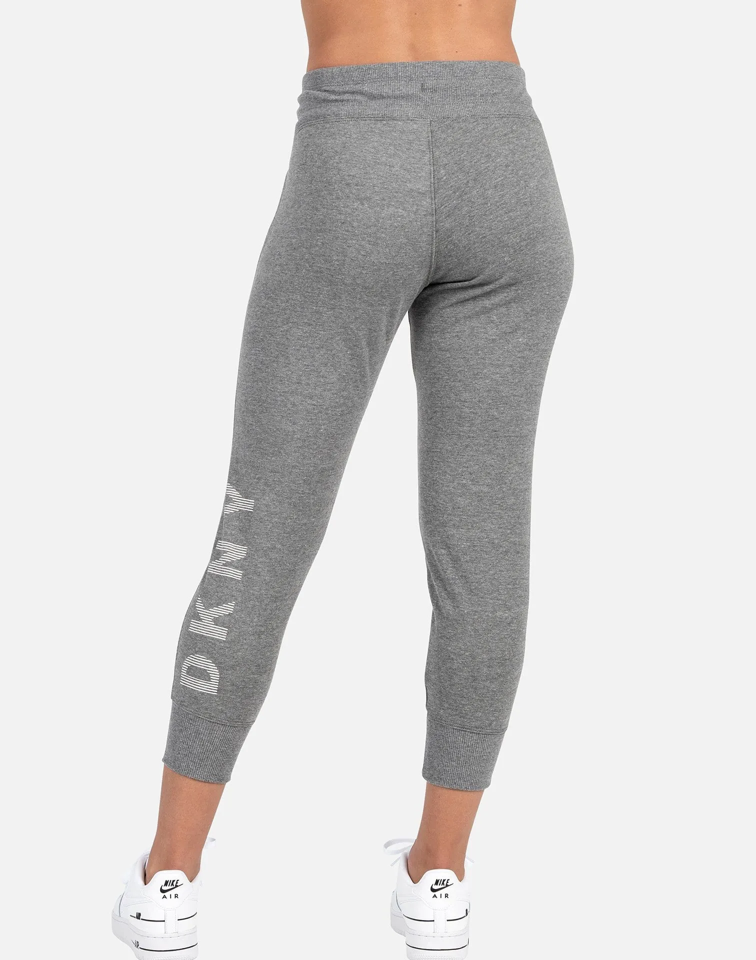 Dkny CROPPED STRIPE LOGO JOGGERS