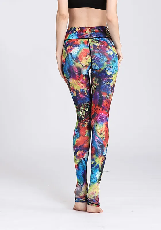 Flower Printed Yoga Pants