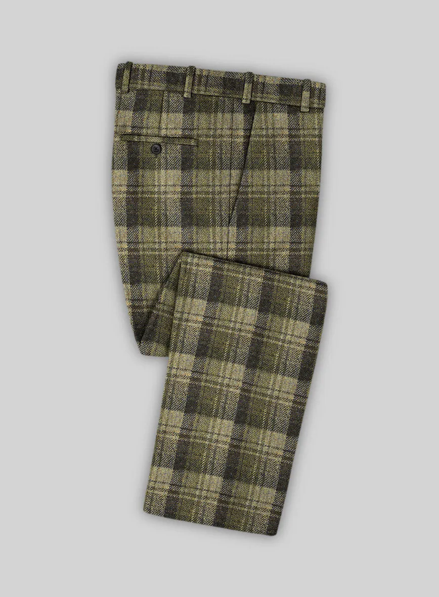 Harris Tweed Green Tartan Pants