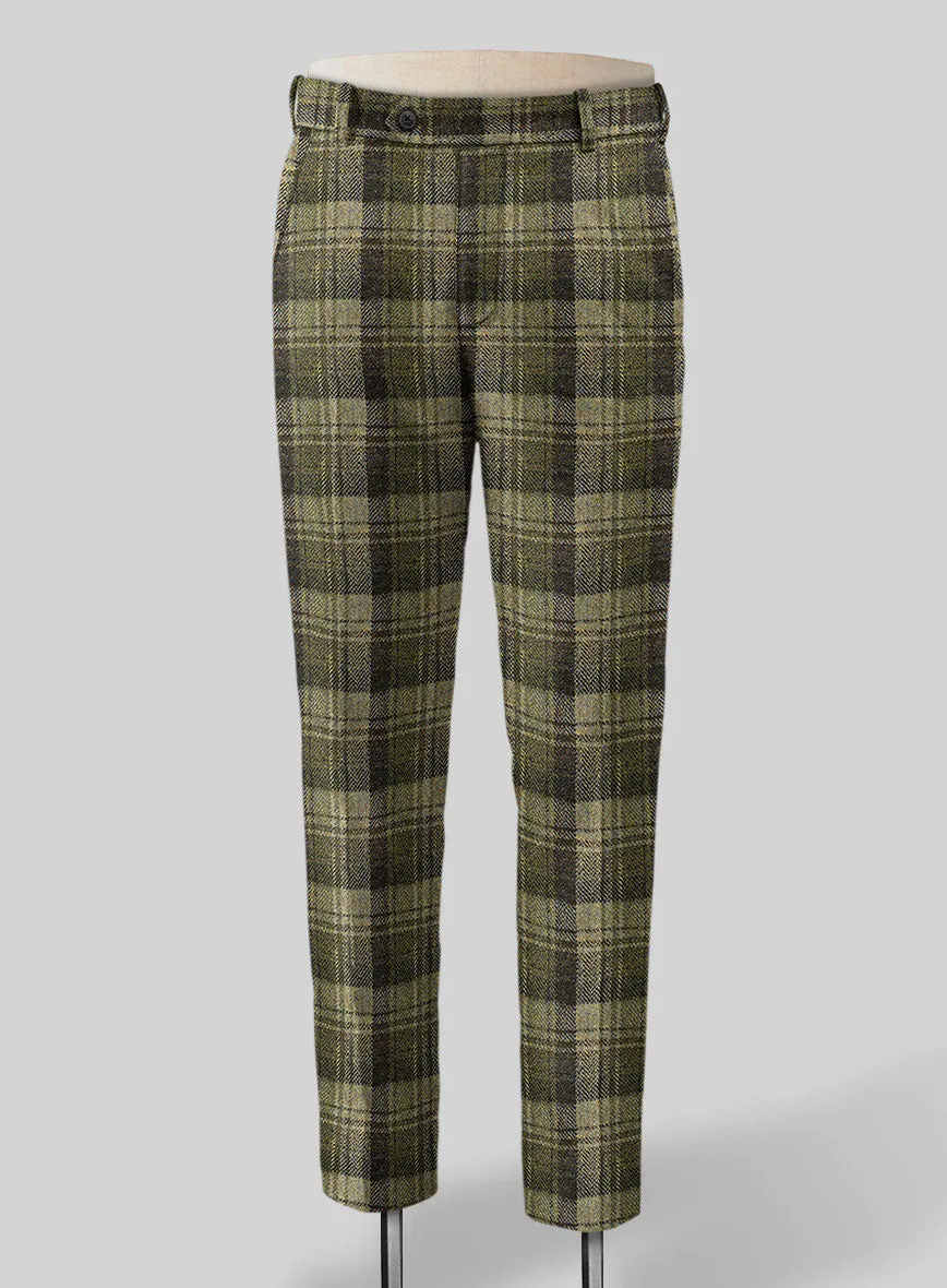 Harris Tweed Green Tartan Pants