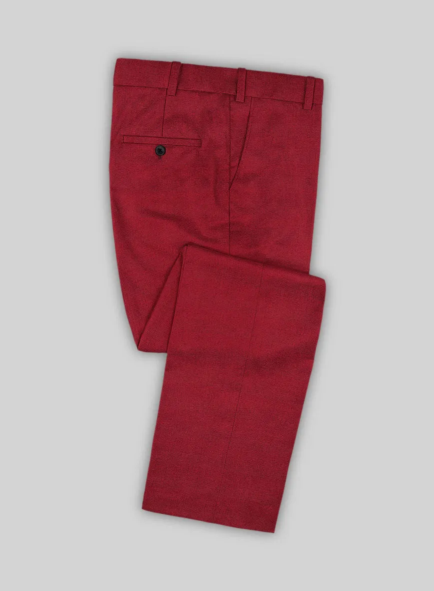 Italian Turna Red Flannel Pants