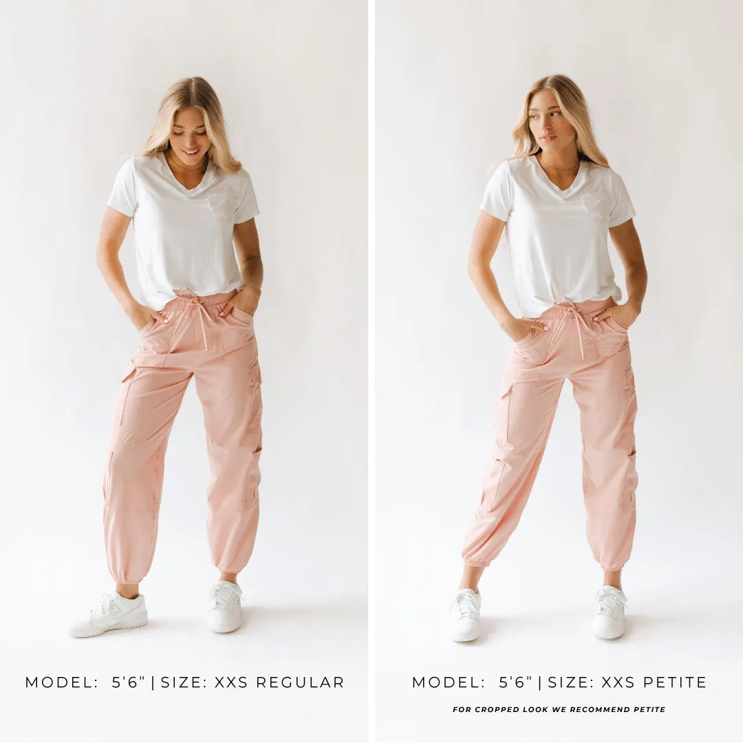 Jetsetter Cargo Joggers, Pink Bliss