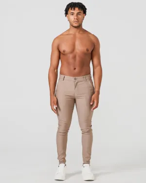 Khaki Stretch Chino Pants