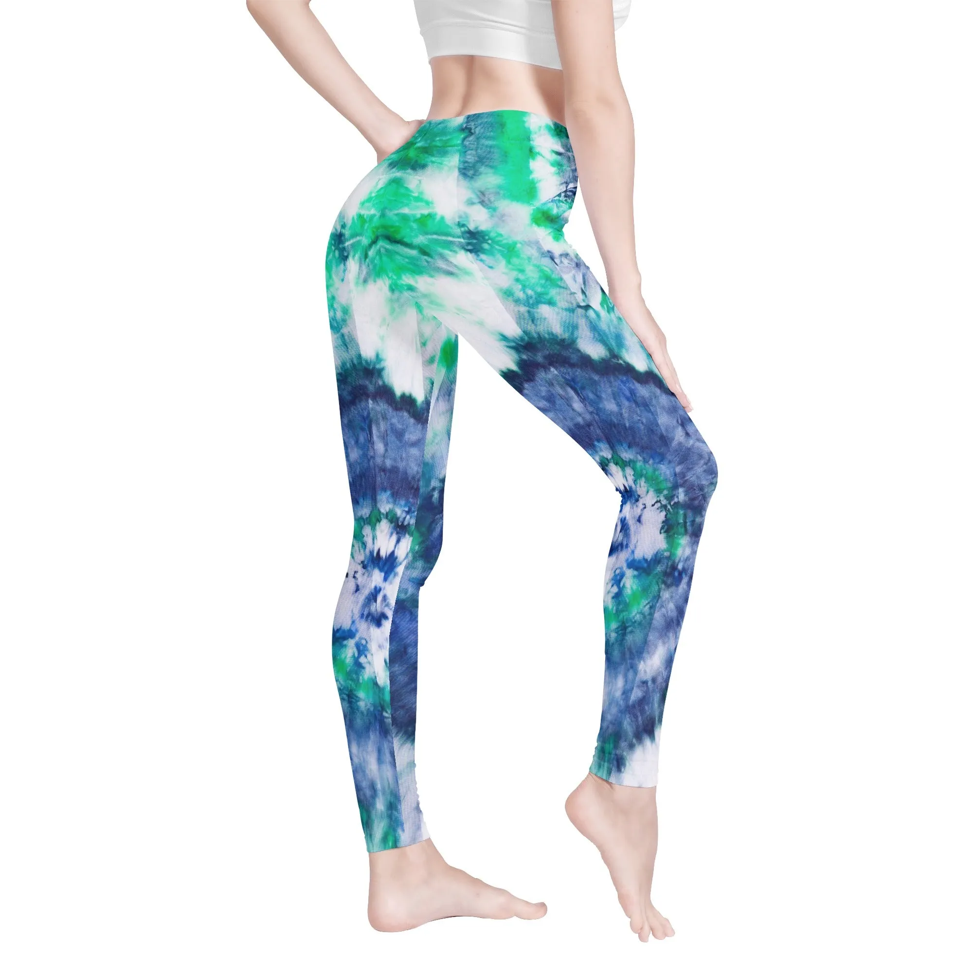 Leggings for Women | Petite to Plus Size | High Waisted | Ankle Length | Tie and Dye | Libra Womens Leggings