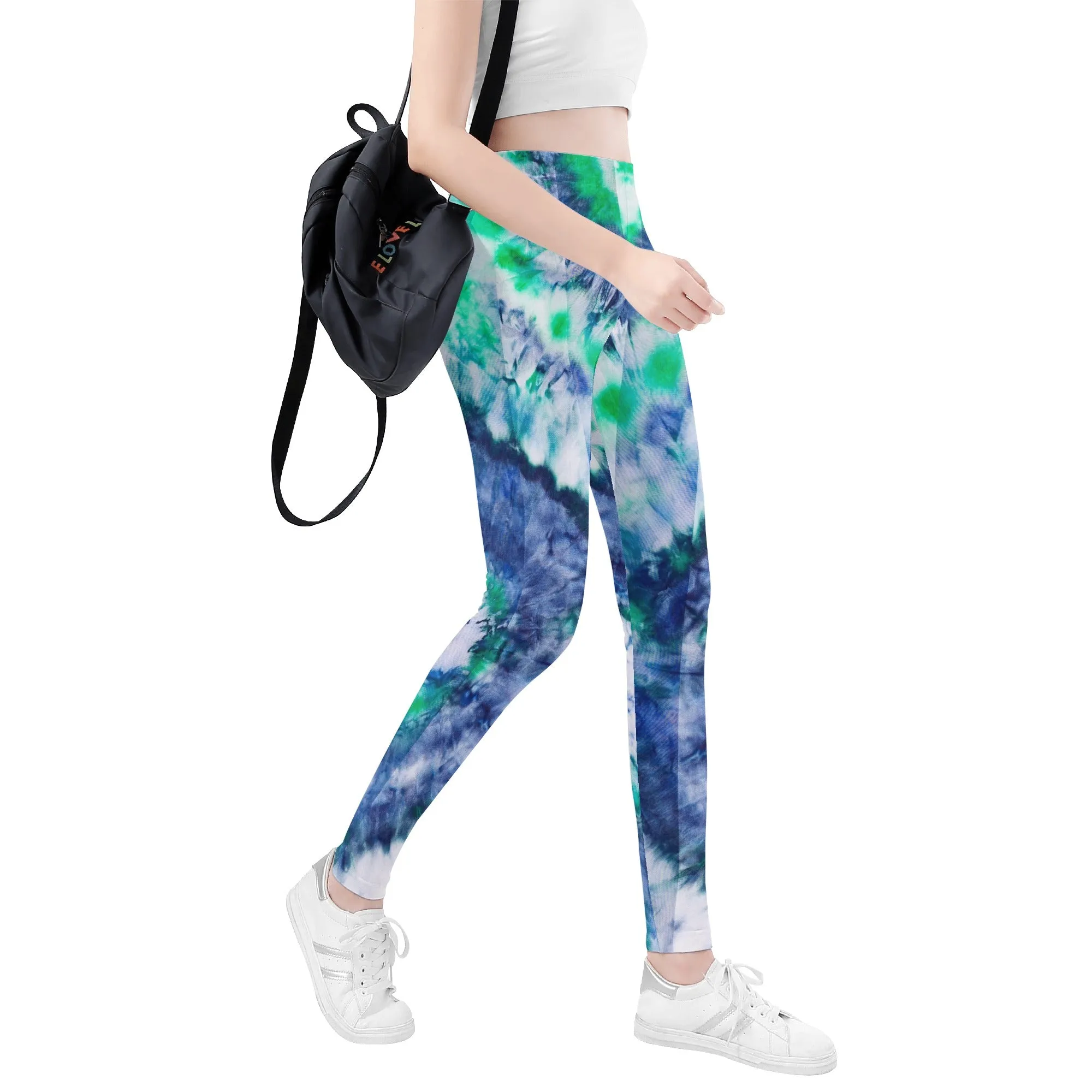 Leggings for Women | Petite to Plus Size | High Waisted | Ankle Length | Tie and Dye | Libra Womens Leggings