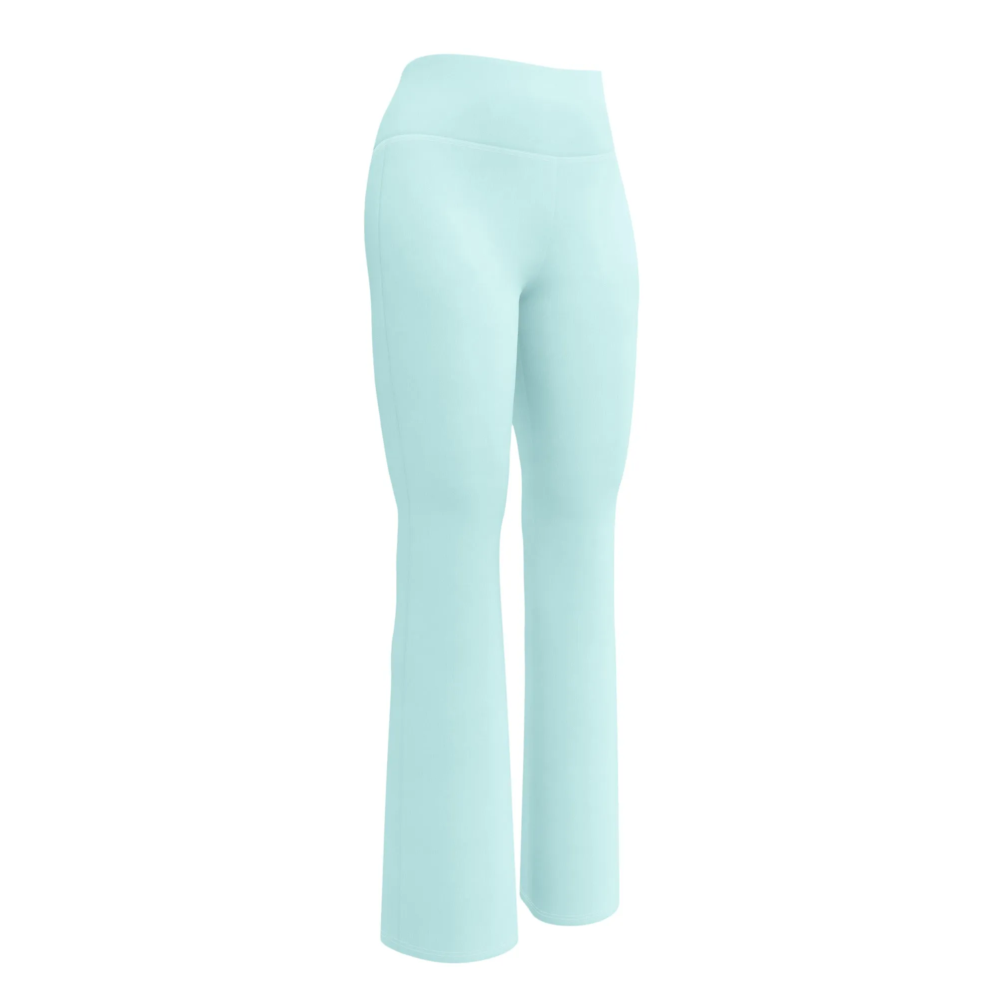 Light Cyan Flare Leggings with Extremely Stoked Epic Wave Logo