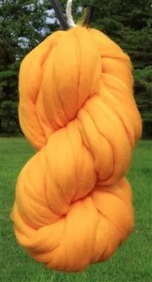 Luxurious Goldenrod Merino Wool Roving