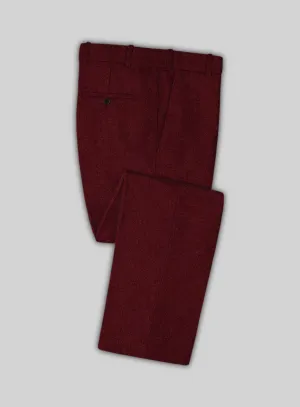 Naples Burgundy Tweed Pants