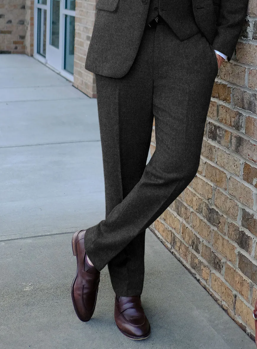 Naples Charcoal Tweed Pants