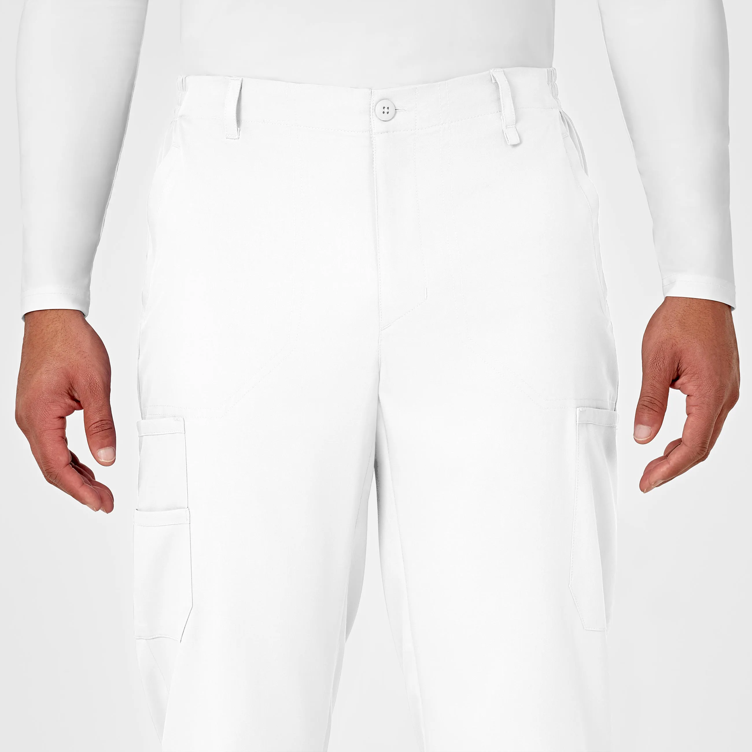 PRO Men's Cargo Scrub Pant - White