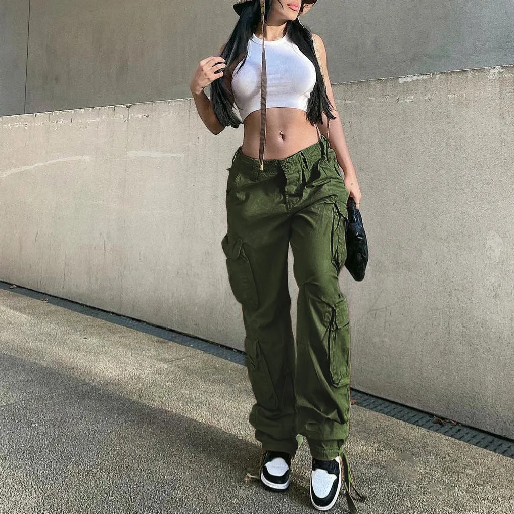 Retro Straight-Leg Cargo Pant