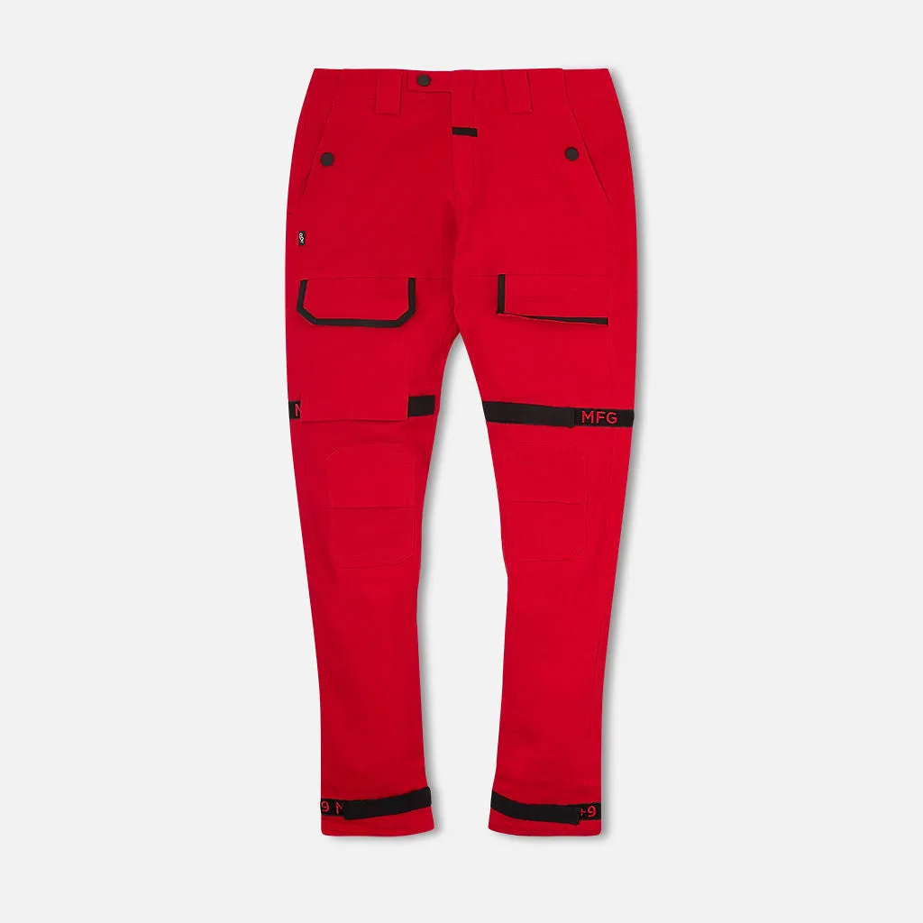 Strapped Up Utility Pant Red