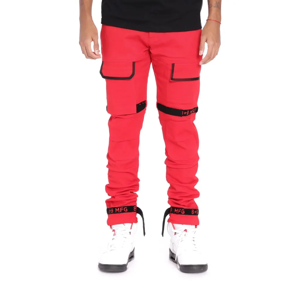 Strapped Up Utility Pant Red