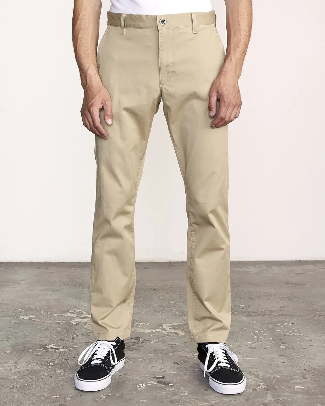 The Weekend Stretch Straight Fit Pants - Khaki