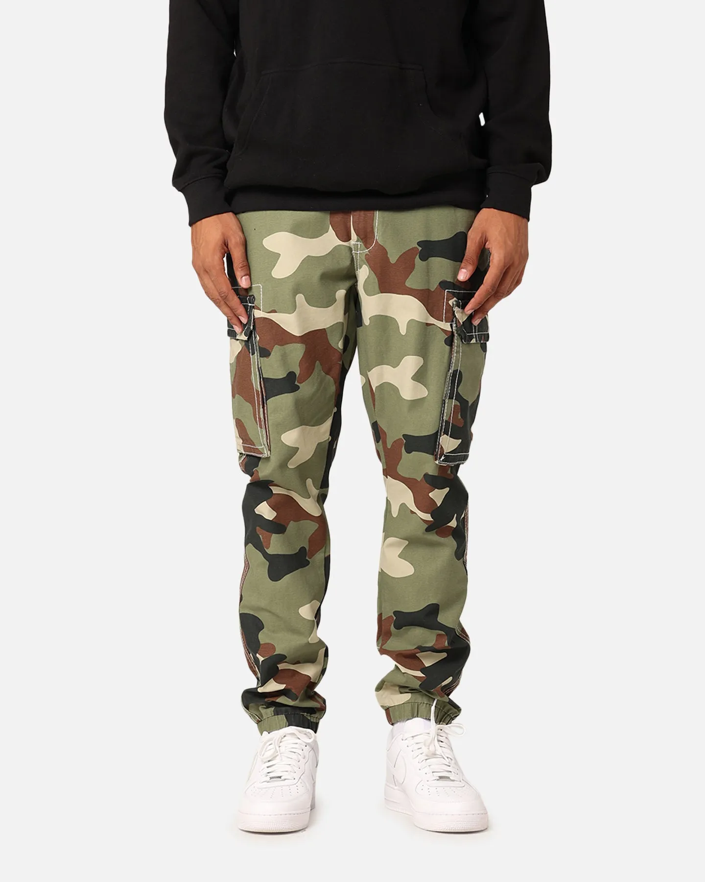 True Religion Big T Cargo Jogger Pants Camo