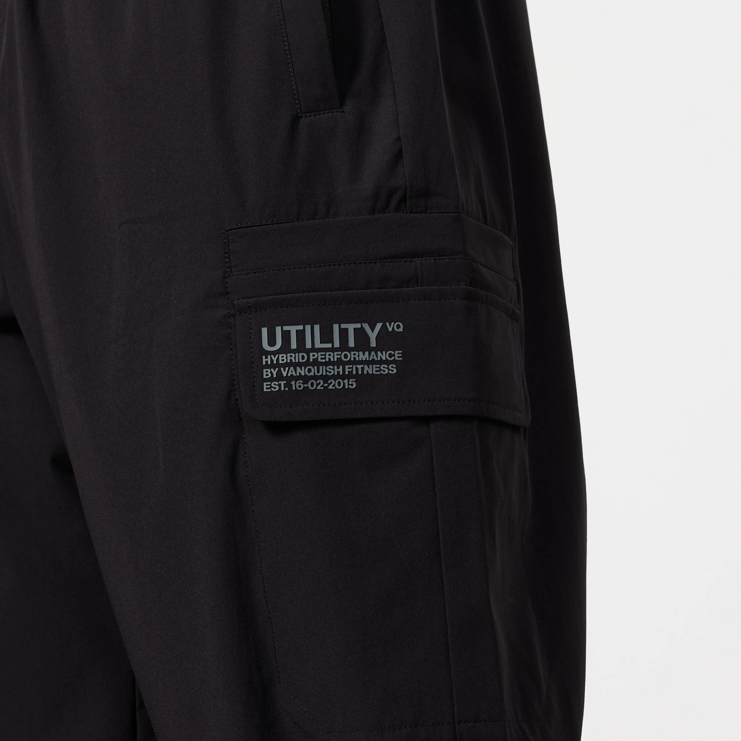 Vanquish Utility Black Wide Leg Cargo Pants